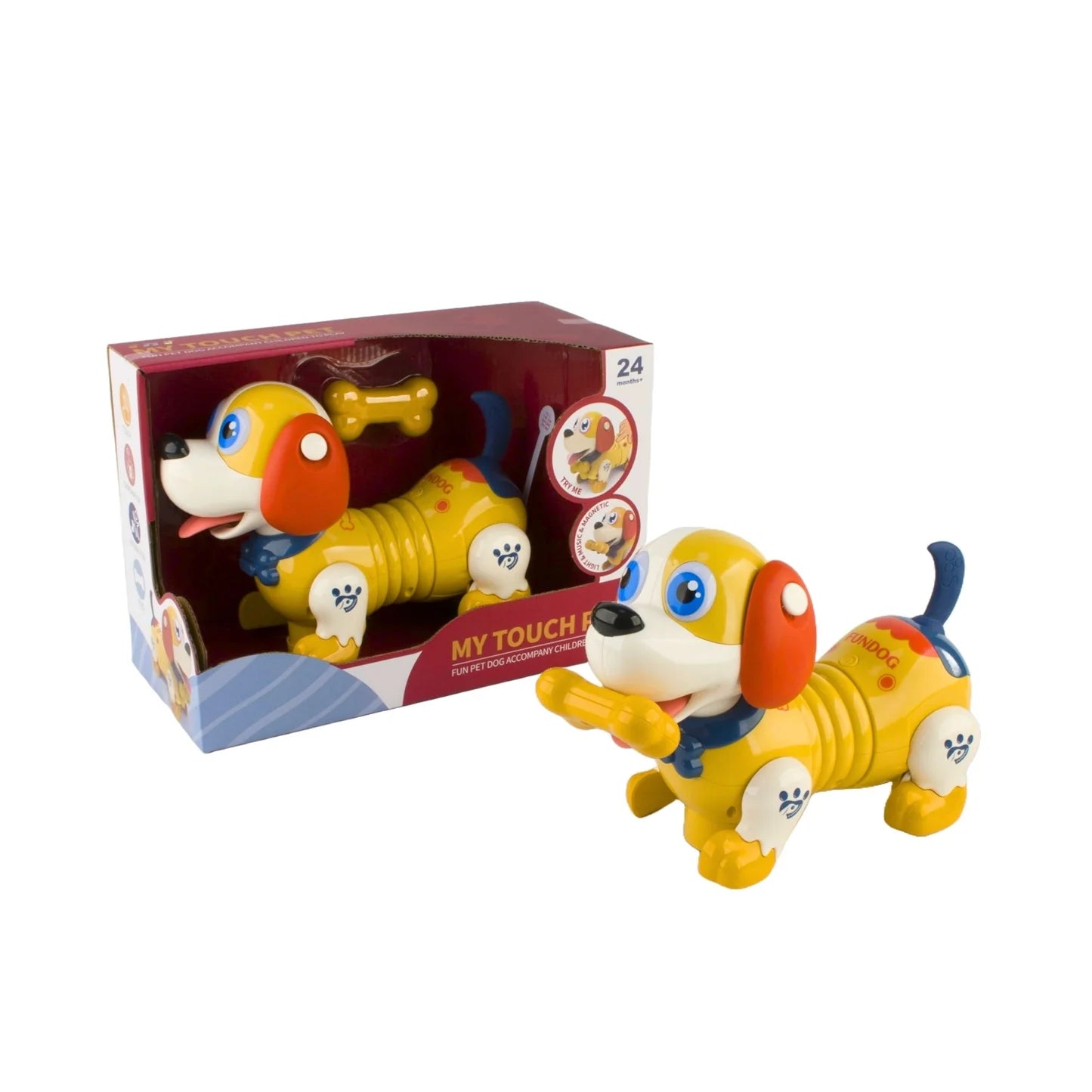 Interactive Touch & Go Dog with Sounds & Light
