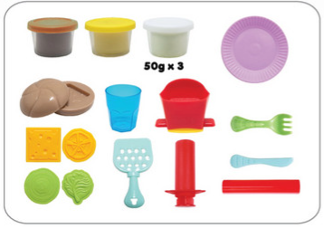 Burger 'n' Fries Dough Playset