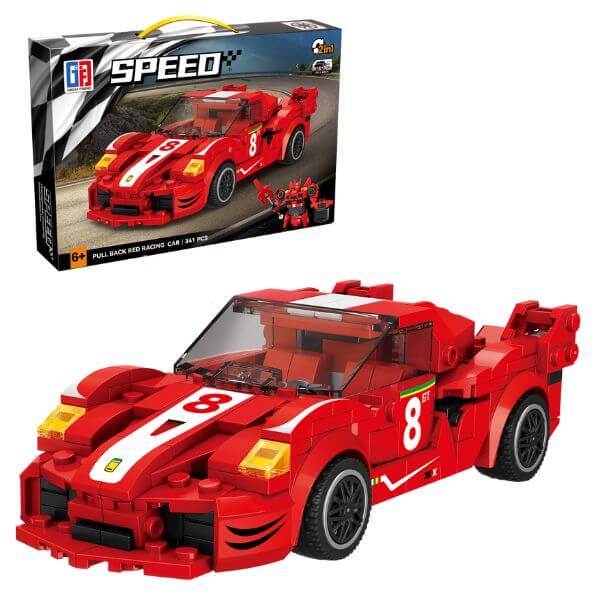 2-in-1 Speedbot Racer Lego Set - 341 PCS