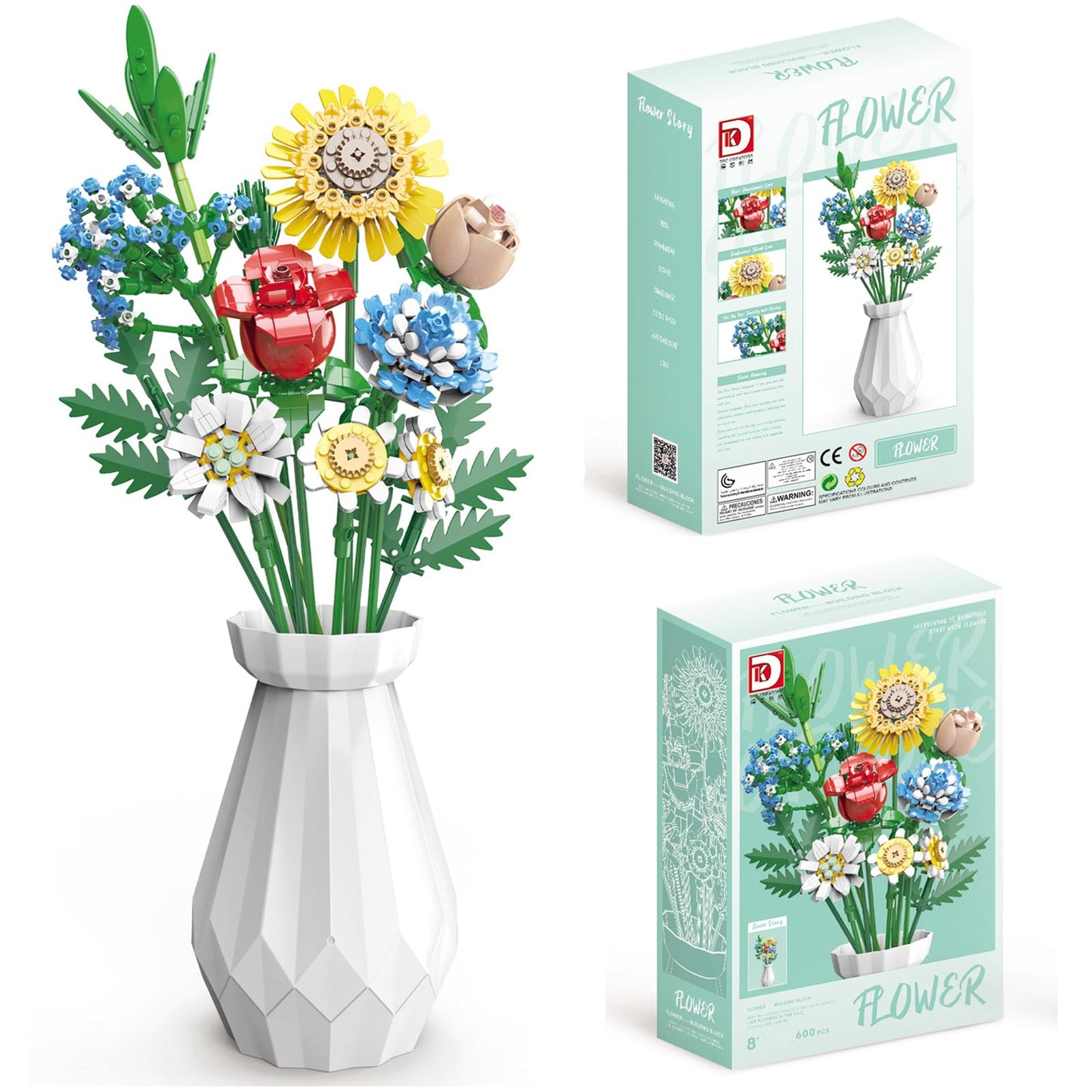 Romantic 3D Puzzle Flower Bouquet - 600 pcs