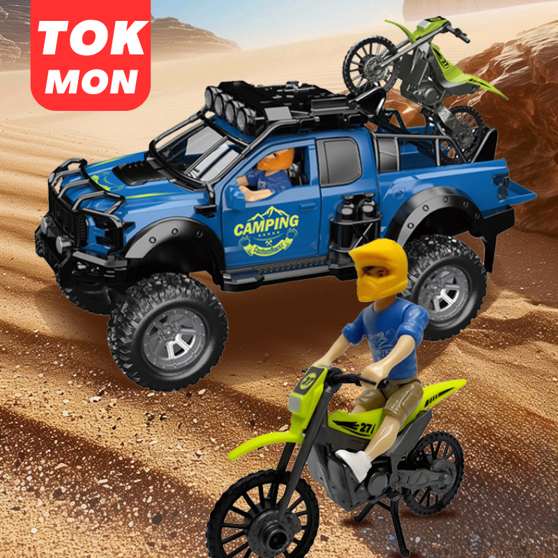 Adventure Camping Truck & Dirt Bike Playset With Light & Sounds