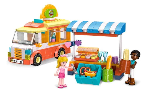Street Festival Food Truck Lego Kit - 199 PCS