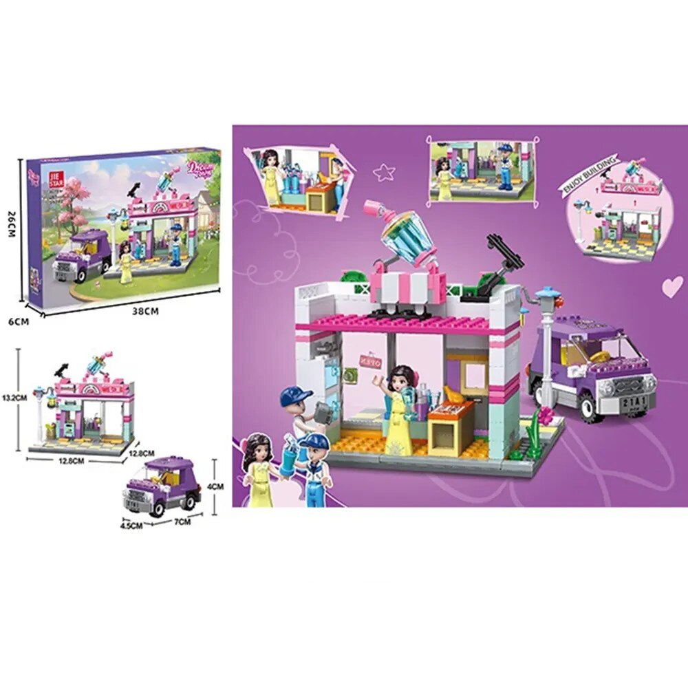 Fresh Juice Shop Lego Café Set- 287 PCS