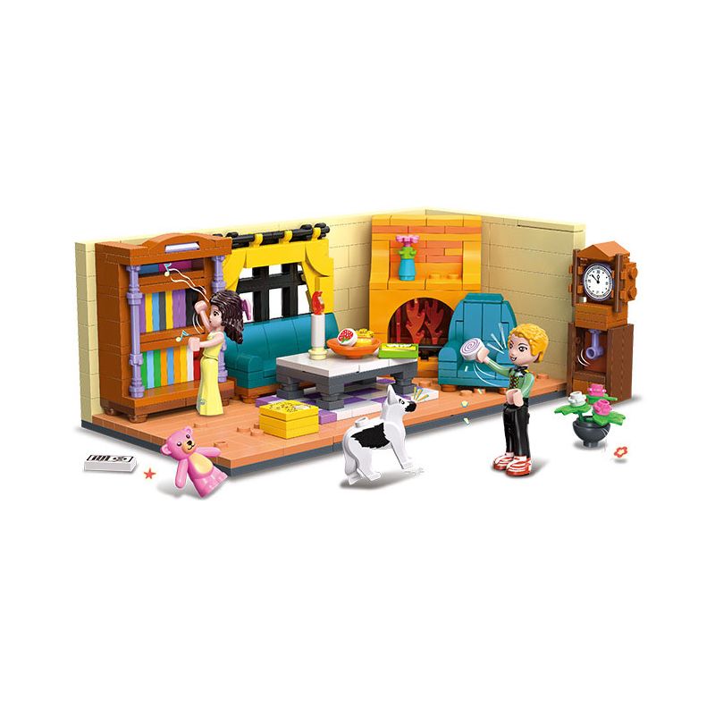 Cozy Living Room Builder Lego Set - 451 PCS