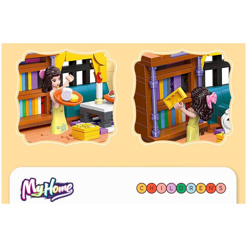 Cozy Living Room Builder Lego Set - 451 PCS
