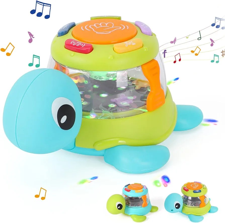Battery-Powered Funny Musical Turtle