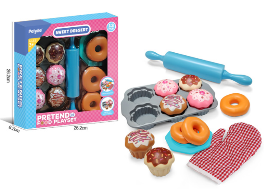 Sweet Dessert Bakery Playset - 13 PCS