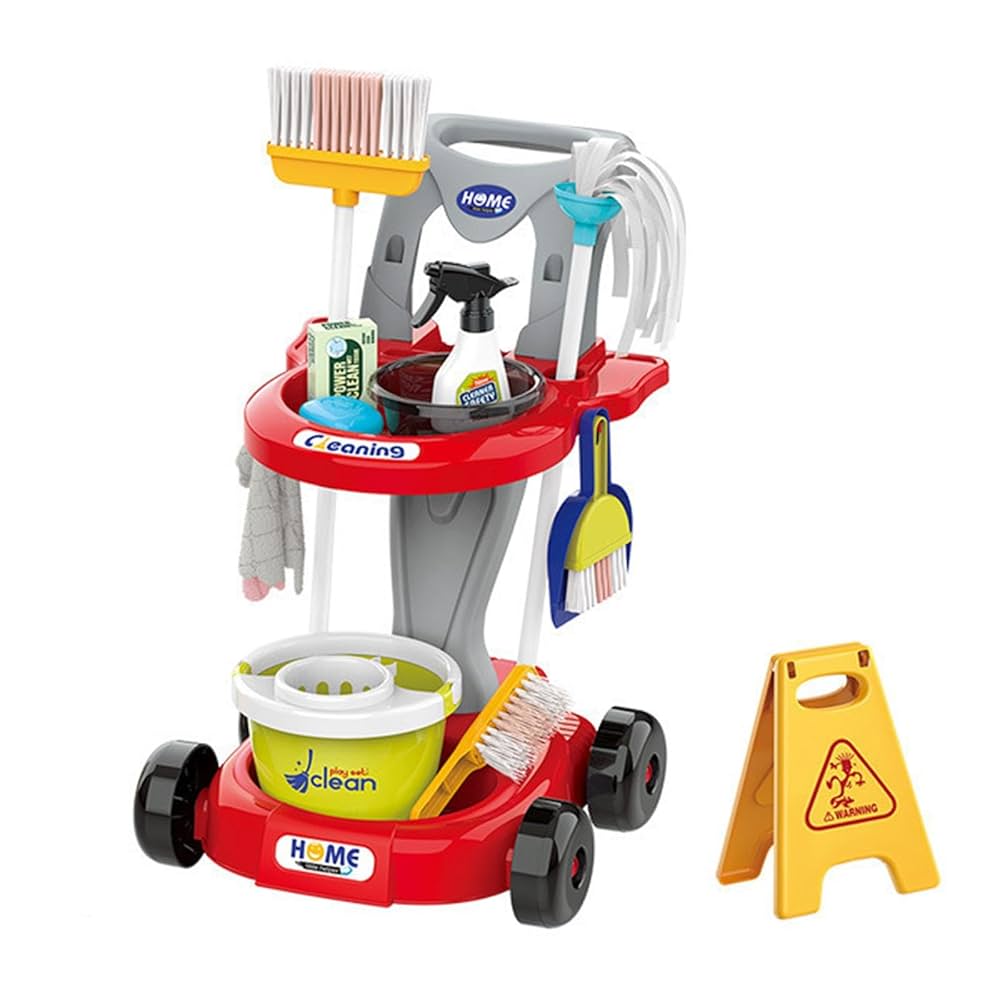 Little Helper Cleaning Trolley playset