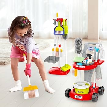 Little Helper Cleaning Trolley playset