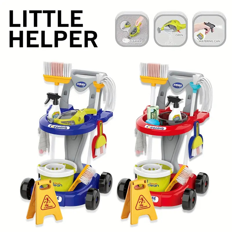 Little Helper Cleaning Trolley playset