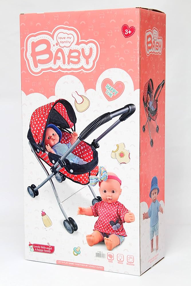 Dream Ride Doll Stroller With 30 CM Doll