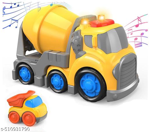 Pull Back Little Builder Cement Truck With Light & Sound