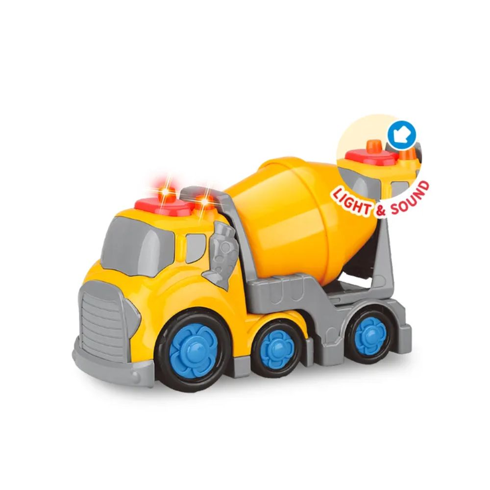 Pull Back Little Builder Cement Truck With Light & Sound
