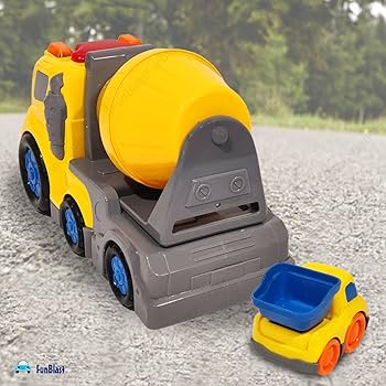 Pull Back Little Builder Cement Truck With Light & Sound