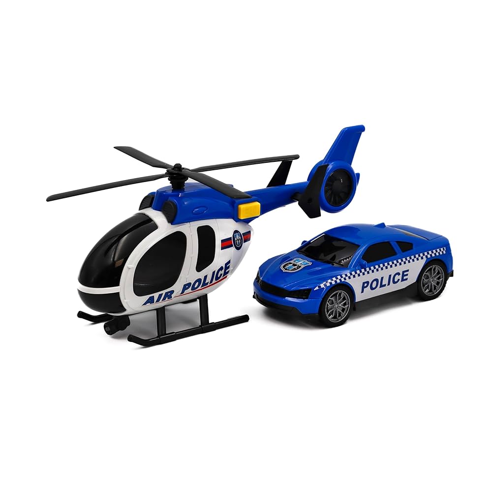 City Police Helicopter & Car Set