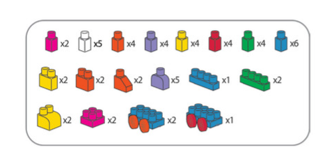 ABC Learning Train 54 PCS Blocks Building Set