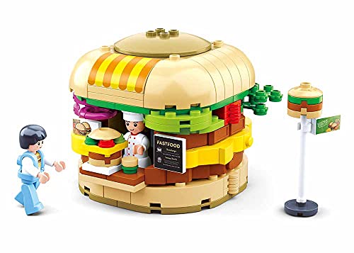 Food Court Burger Shop Lego Set - 307 PCS