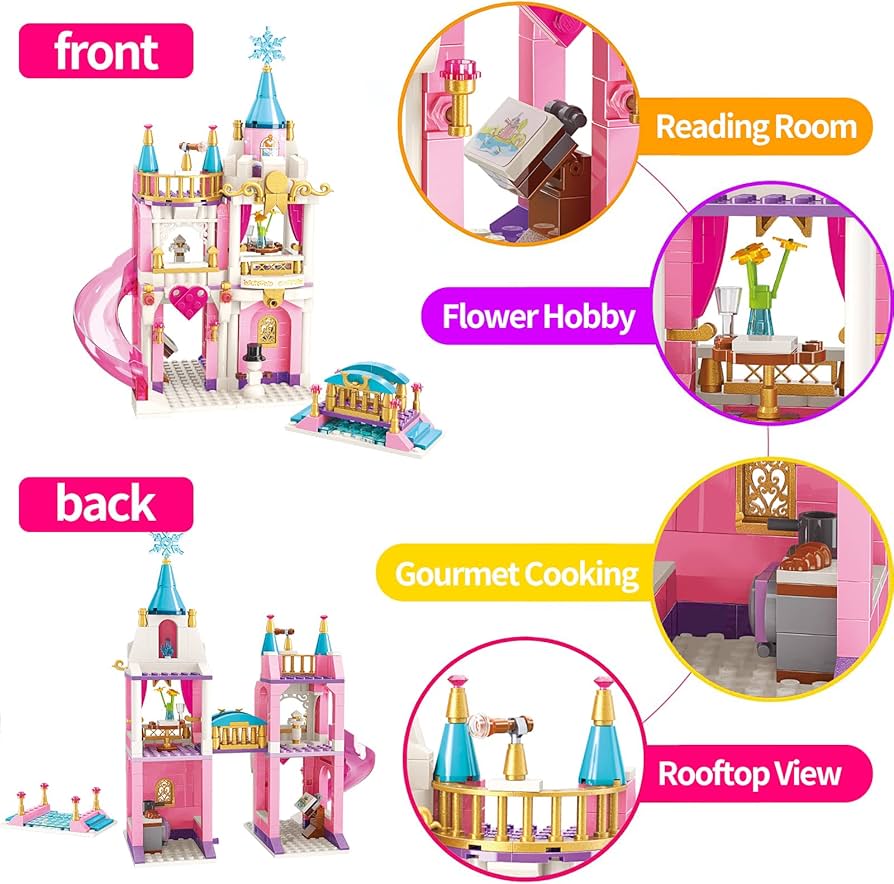 Magical Princess Castle Lego Set – 445 Pcs