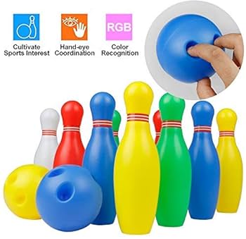 Kids’ Colorful Bowling Set