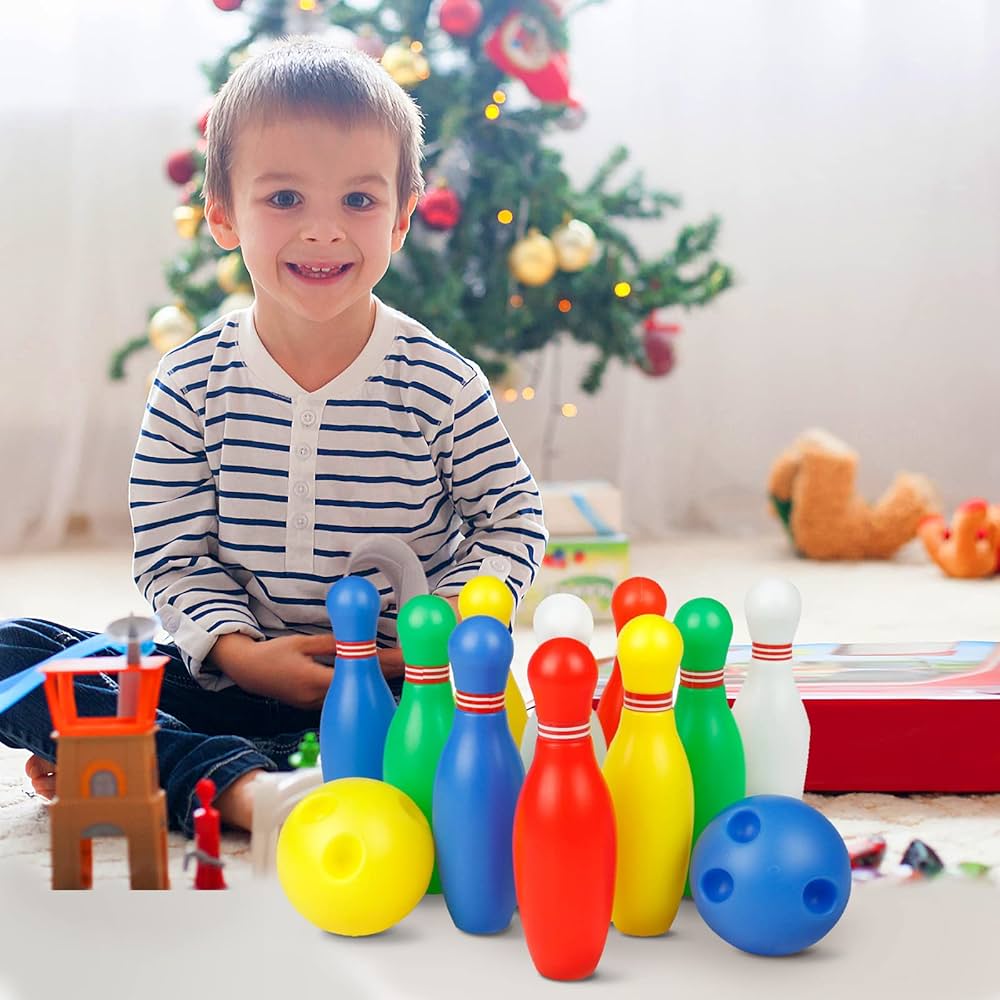 Kids’ Colorful Bowling Set