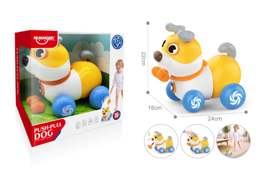 Push-Pull Interactive Puppy With Touch & React Technology