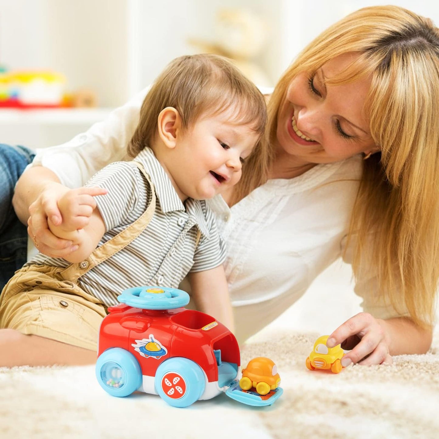 Push & Launch Race Car Set