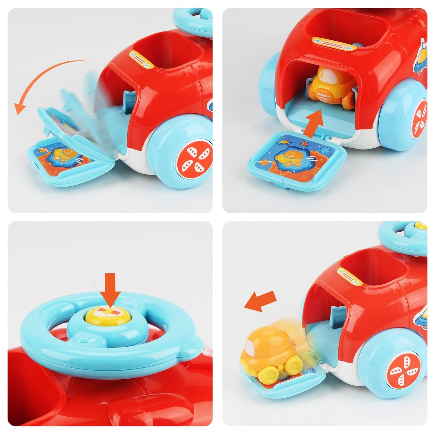 Push & Launch Race Car Set