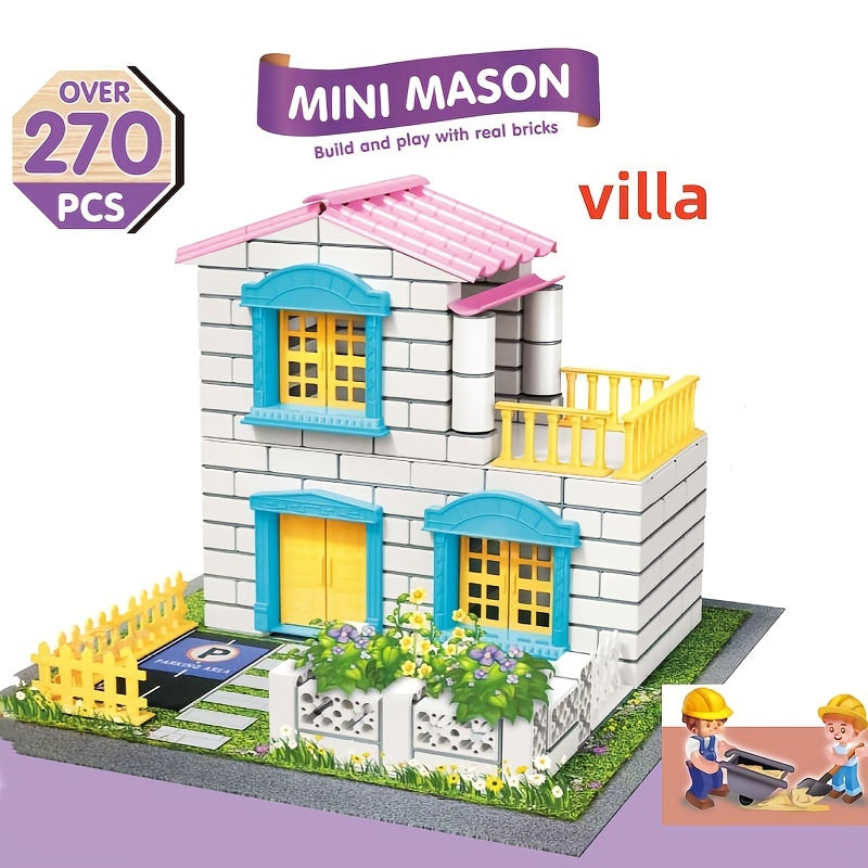 Real Builder Cement House Kit - 270 PCS