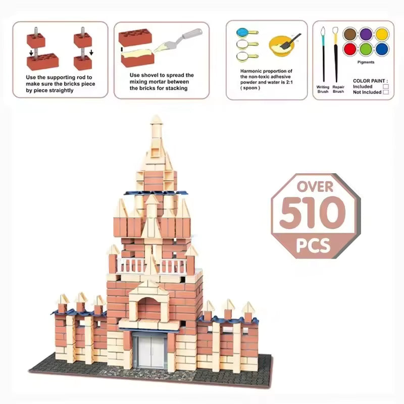 Cement Majestic Castle Builder - 510 PCS