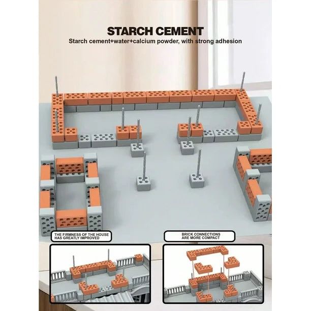Real Builder Cement House Kit - 270 PCS