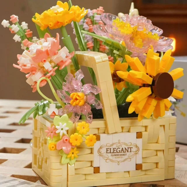 Elegant Flower Basket 3D Puzzle - 1263 PCS