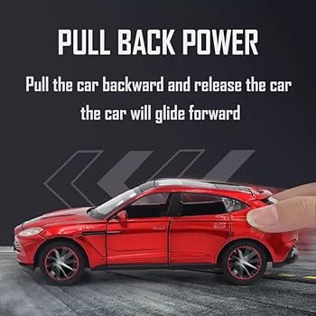 Pull Back Die-Chrome SUV Car 1:32