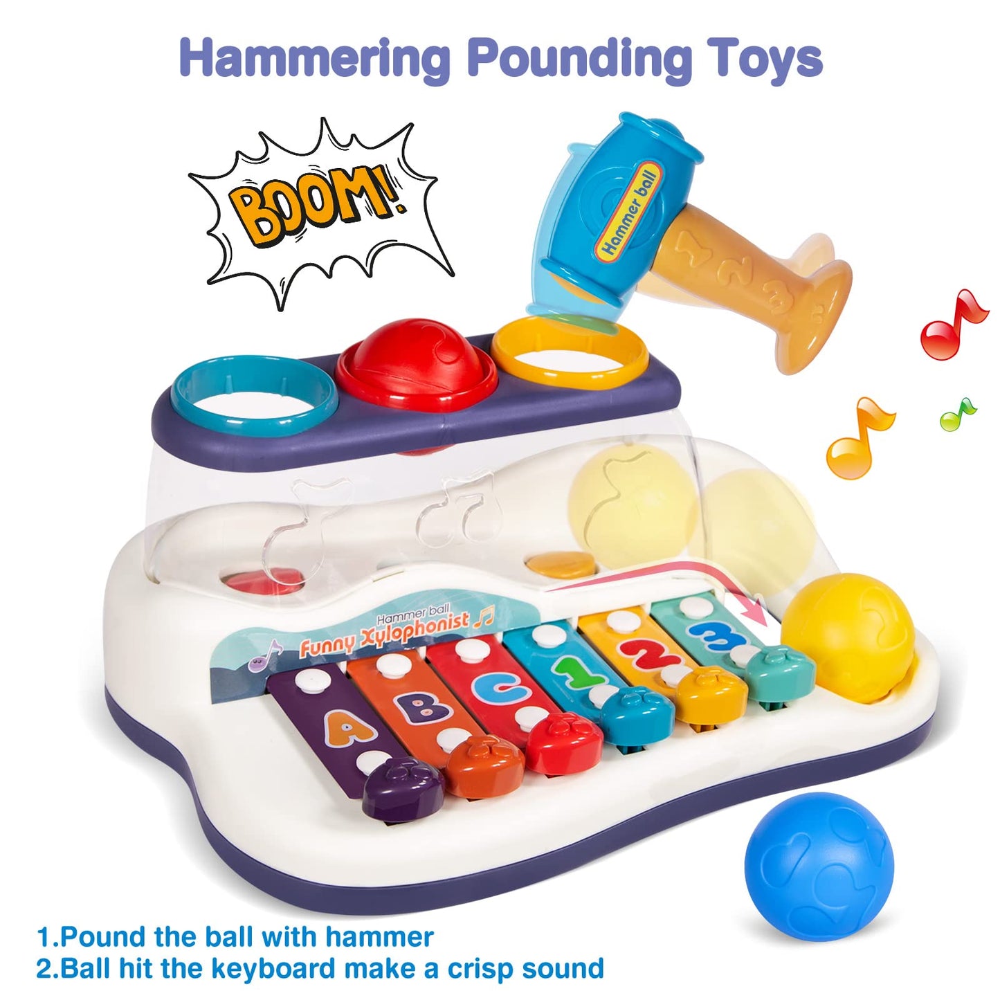 Musical Knock & Roll Xylophone
