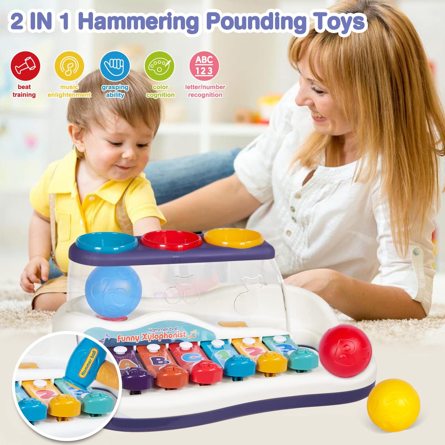 Musical Knock & Roll Xylophone