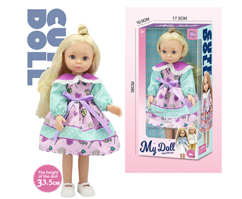 My 33.5 Cm doll with soft long hair