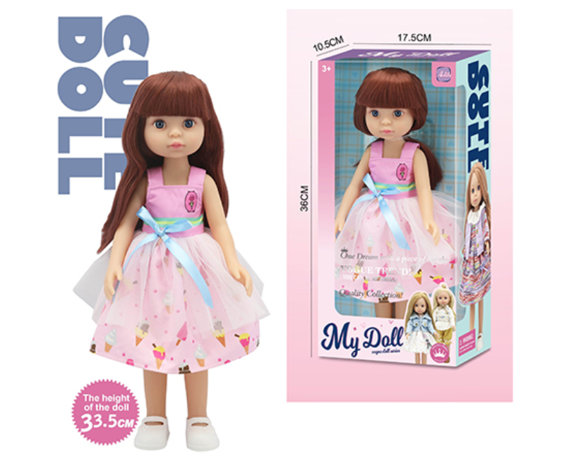 My 33.5 Cm doll with soft long hair