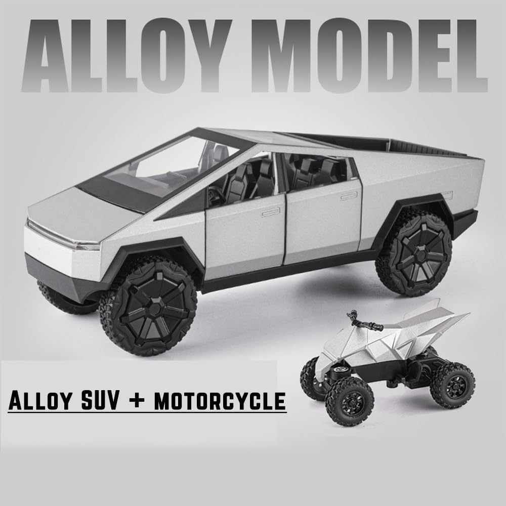 Tesla Cyber truck + ATV Off-Road Combo With Light & Sounds