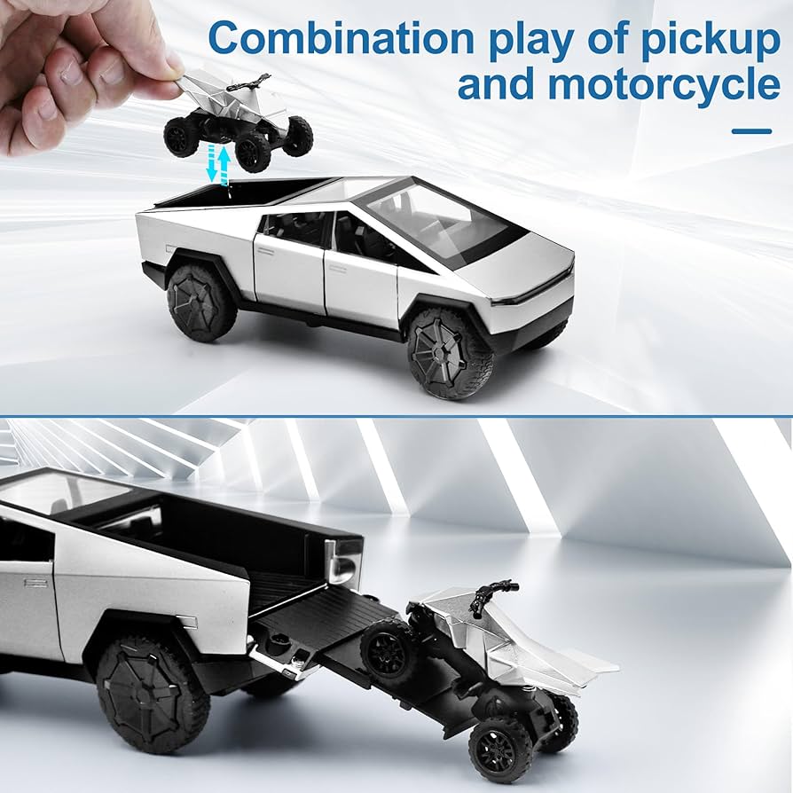 Tesla Cyber truck + ATV Off-Road Combo With Light & Sounds