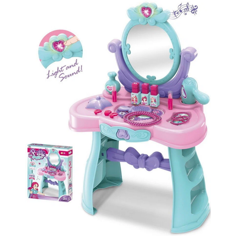 طاولة تزيين الأميرة المزينة بالأضواء والموسيقى