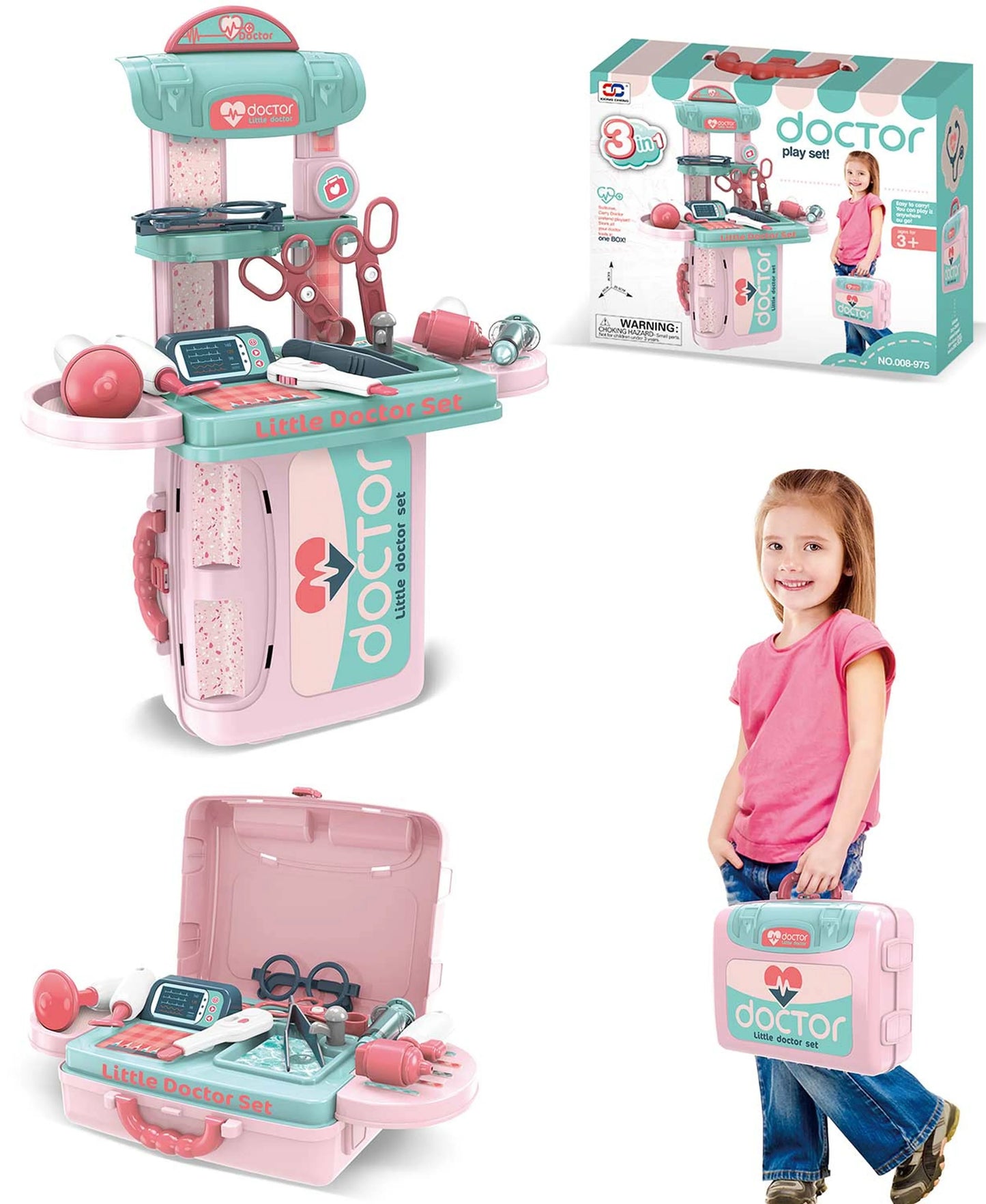 مجموعة ألعاب الطبيب الصغير الفاخرة