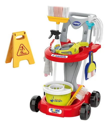 Little Helper Cleaning Trolley playset