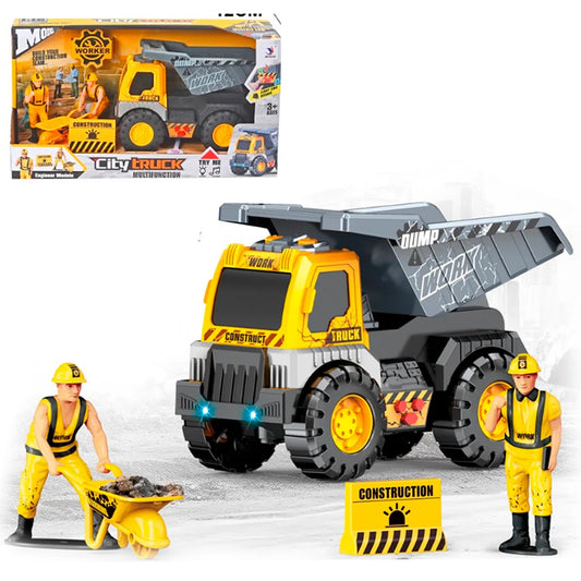 مجموعة ألعاب شاحنة قلابة بناء المدينة