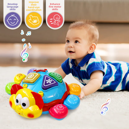 سلحفاة موسيقية زاحفة ومتوهجة