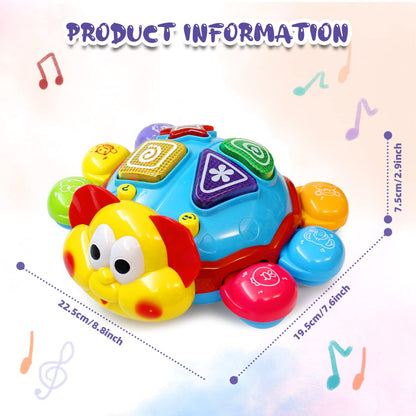 سلحفاة موسيقية زاحفة ومتوهجة