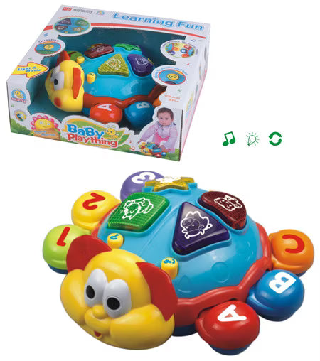 سلحفاة موسيقية زاحفة ومتوهجة