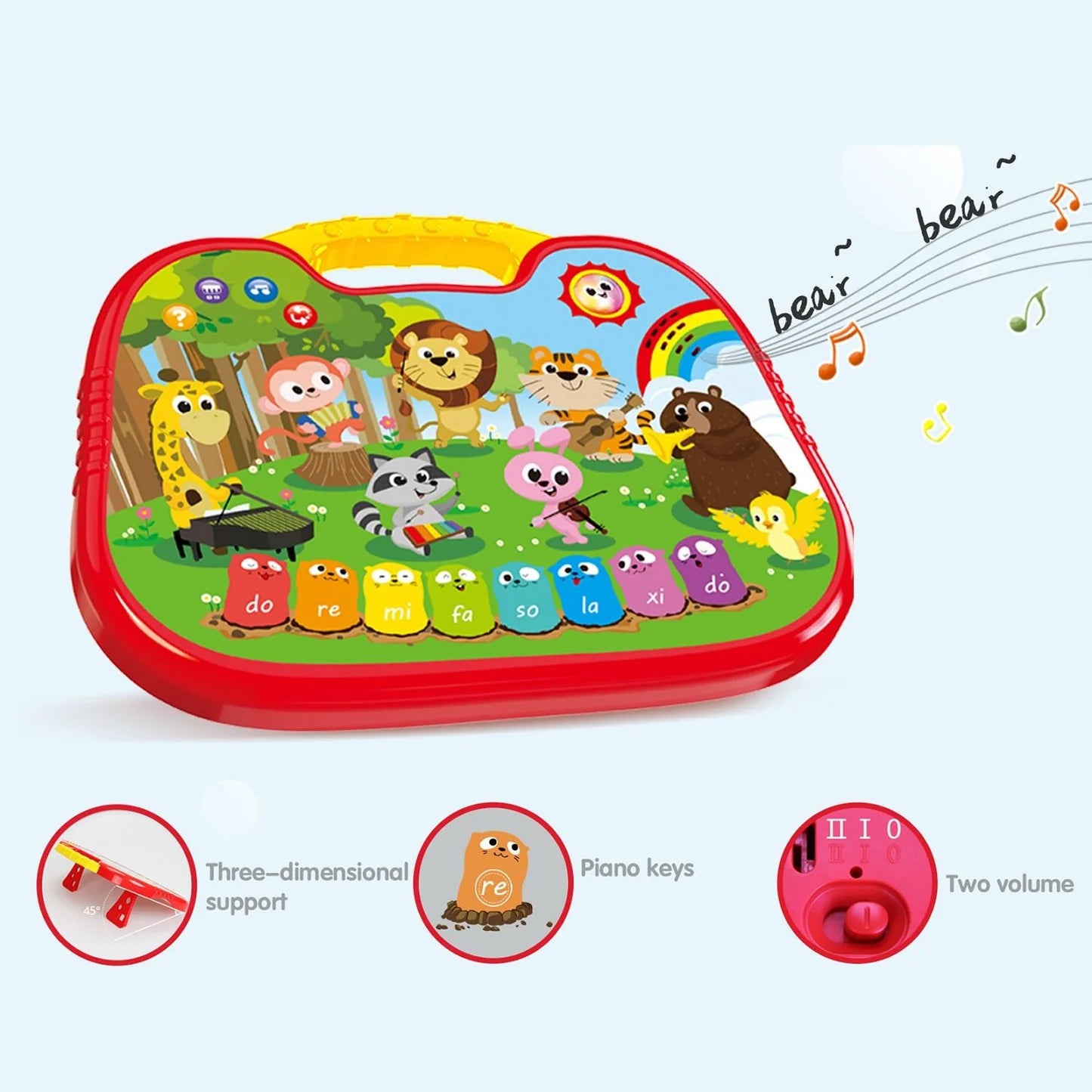 لوحة تعليمية لأغاني السفاري