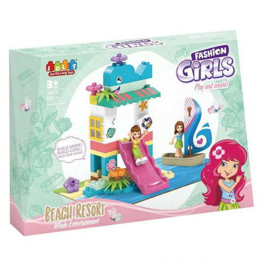 Mermaid Cove Building Blocks Set - 52 PCS