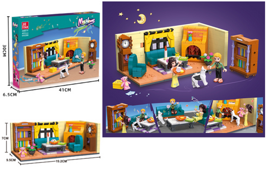 Cozy Living Room Builder Lego Set - 451 PCS