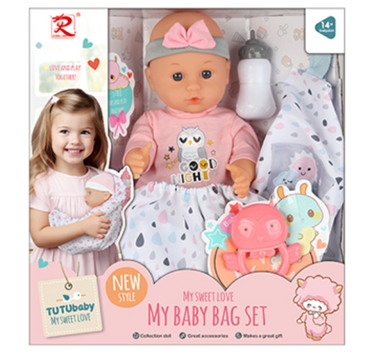 My Baby Bag Set 30Cm Soft Doll