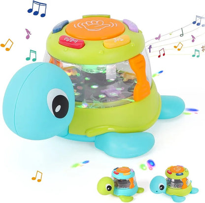 Battery-Powered Funny Musical Turtle
